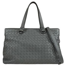 Bottega Veneta Intrecciato Leather Handbag Brown