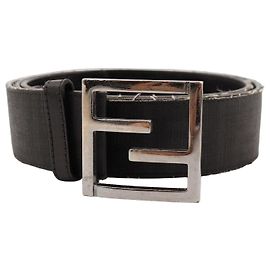 Cinto Fendi FF Buckle Preto