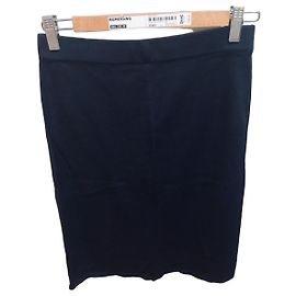 Jupe Fendi en viscose bleue Bleu