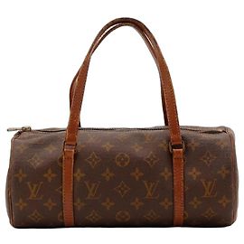 Bolsa Louis Vuitton Monogram Papillon 30 Marrom Monograma