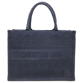 Christian Dior Kanner Book Tote Medium Blu navy