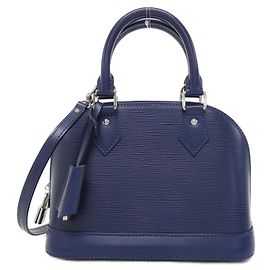 Louis Vuitton Epi Alma BB Handbag Blue