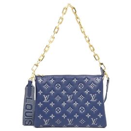 Borsa a tracolla Louis Vuitton Coussin PM Blu navy