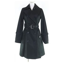 Burberry Blue Label Trench Coat com forro de algodão e lã Preto