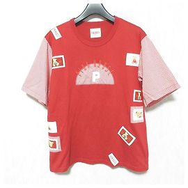 Autre Marque PINK HOUSE Gingham Patchwork T-Shirt Rot Andere
