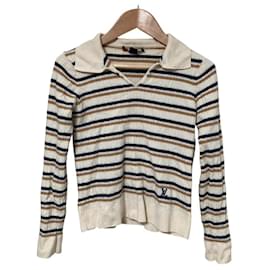 Louis Vuitton Gestreifter Strickpullover Andere Roh