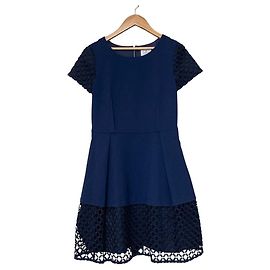 Robe LANVIN en Bleu Bicolor Bleu Autre