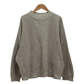 Autre Marque UNIVERSAL SEVEN Strickpullover aus Baumwolle Braun