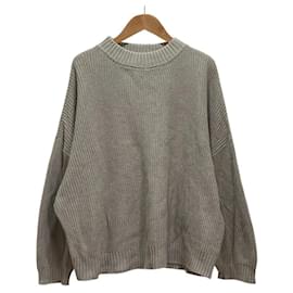 Autre Marque Pullover de malha de algodão UNIVERSAL SEVEN Marrom