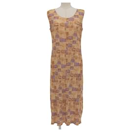 Issey Miyake Robe Multi Polyester PLEATS PLEASE Multicolore