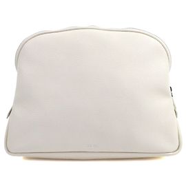 THE ROW Pochette en cuir Autre Écru