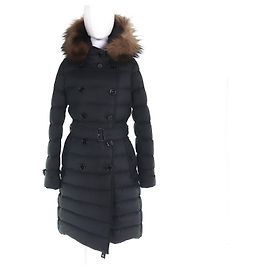 Burberry Nova Check Down Coat Black