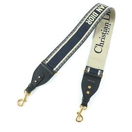 Christian Dior Oblique Canvas Shoulder Strap Blue