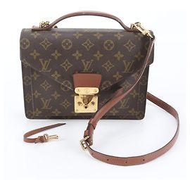 Bolsa Louis Vuitton Monogram Monceau Marrom