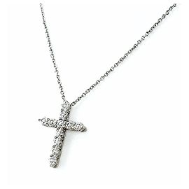 Tiffany & Co. Cross Platinum Diamond Necklace Other