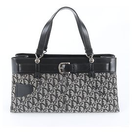 Christian Dior Trotter Ledertasche Tote Bag Schwarz