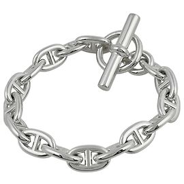 Hermès Pulseira Hermes Chaine d'Ancre MM Prata