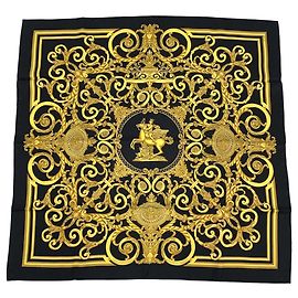 Hermès Hermes Carre 90 Les Tuileries Schal Schwarz