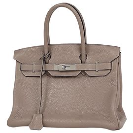 Hermès Bolsa Hermes Birkin 30 em Turtledove Grey Cinza