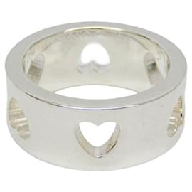 Tiffany & Co Tiffany Stencil Heart Silver 925 Fashion Ring Silvery