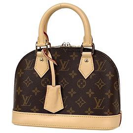 Sac à épaule Louis Vuitton Alma BB Marron