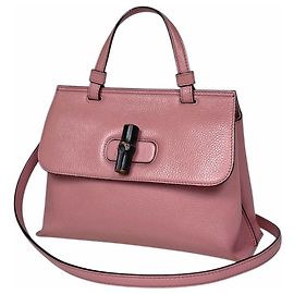 Bolso de hombro Gucci Bamboo Daily Top Handle Rosa
