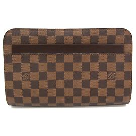 Borsa a pochette Louis Vuitton Damier Saint Louis Marrone