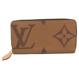 Louis Vuitton Monogram Reverse Zippy Wallet Brown