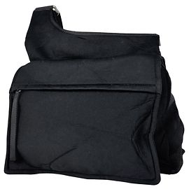Borsa a tracolla Prada in tessuto nero Nero