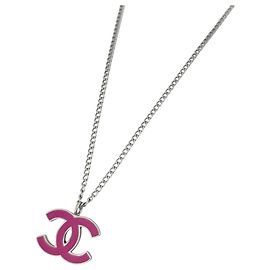 Collana Chanel Rosa e Argento Argento Rosa