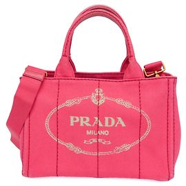 Borsa a spalla e tote Prada Canapa da donna in rosa Rosa