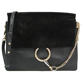 Chloé Faye Medium Shoulder Bag Black