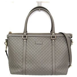 Gucci MicroGuccissima Lederhandtasche Braun