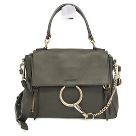 Chloé Faye Day Handbag in Khaki Khaki
