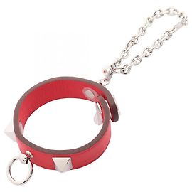 Hermès Charm per borsa Hermes Rivale Argento Rosso