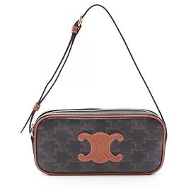 Céline Celine Cuile Triomphe Mini Camera Bag Marron Noir