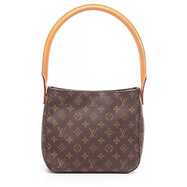 Bolsa de Ombro Louis Vuitton Looping MM Monogram Marrom