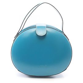 Loewe Green Leather Round Handbag Green