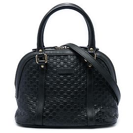Sac à main Dome Mini Microguccissima Gucci Noir Noir