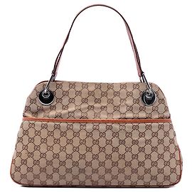 Borsa a tracolla Gucci Beige GG Canvas Eclipse Beige