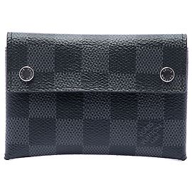 Louis Vuitton Black Damier Graphite Compact Modulable Wallet Black