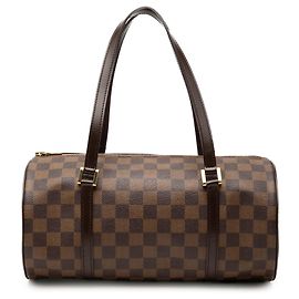 Louis Vuitton Brown Damier Ebene Papillon 30 Marrom