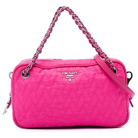 Bolsa Prada Pink Impuntu Tessuto com corrente Rosa