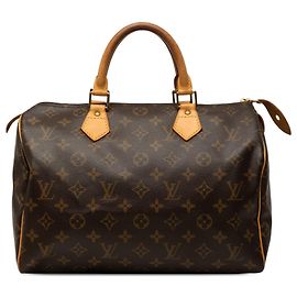 Louis Vuitton Brown Monogram Speedy 30 Marrom