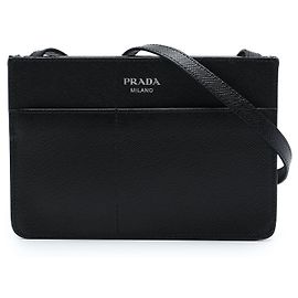 Borsa Prada Black Saffiano Soft Bandoliera Nero