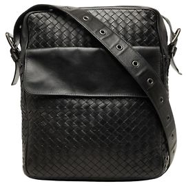 Bottega Veneta Black Leather Shoulder Bag Black