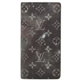 Portamonete Louis Vuitton Monogram Galaxy Nero Viola scuro Monogramma