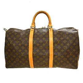 Louis Vuitton Keepall Bandoulière Monogram 50 Marrom