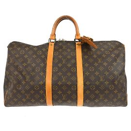 Louis Vuitton Keepall Bandoulière Monogram 55 Marrom
