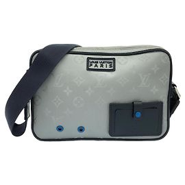 Borsa a Tracolla Louis Vuitton Monogram Satellite Alpha Argento